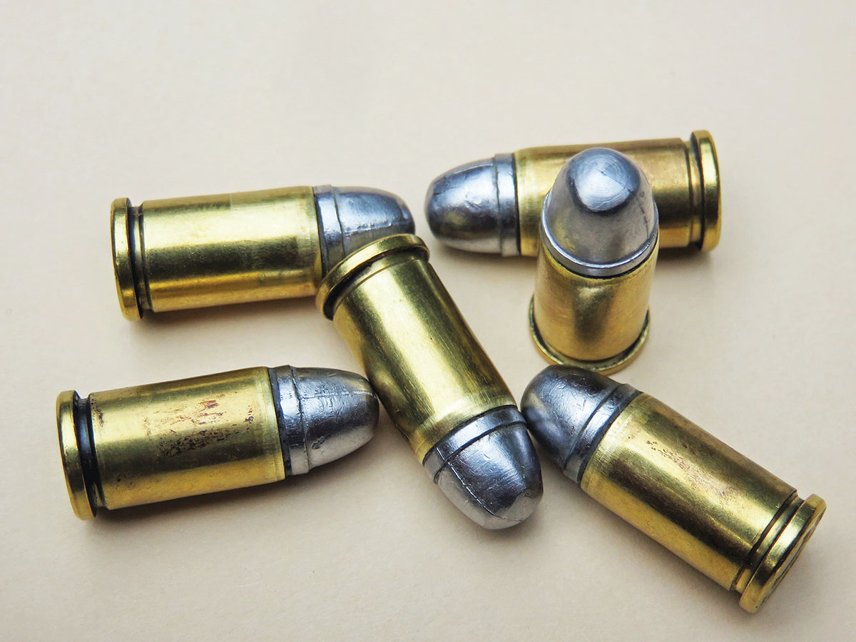 Loaded in the Starline cases, the little black powder loads for the .32 are ready to shoot.